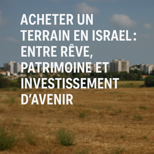 📈 L’évolution du marché foncier israélien